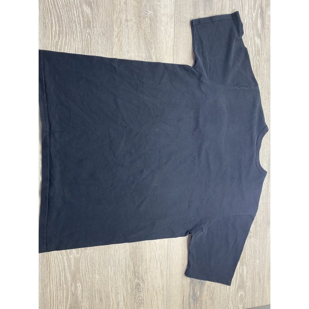 Vintage Champion Shirt Adult Sz 2XL Short Sleeve Big C Logo Embroidered Black - Picture 8 of 8